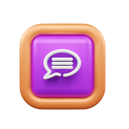 Chat  3D Icon