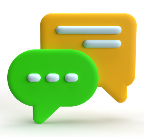 Chat  3D Icon