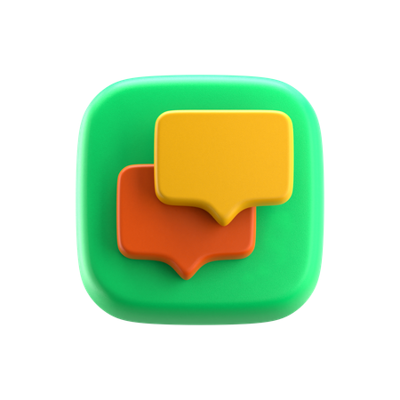 Chat  3D Icon