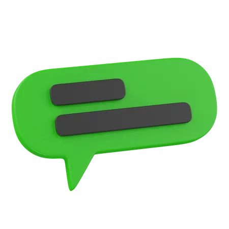 Chat  3D Icon