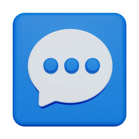 Chat  3D Icon