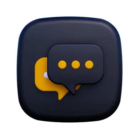 Chat  3D Icon