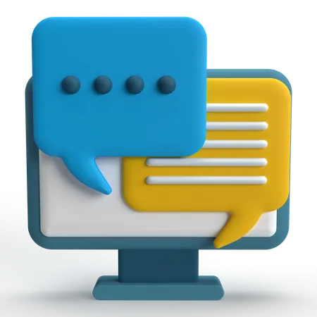 Chat  3D Icon