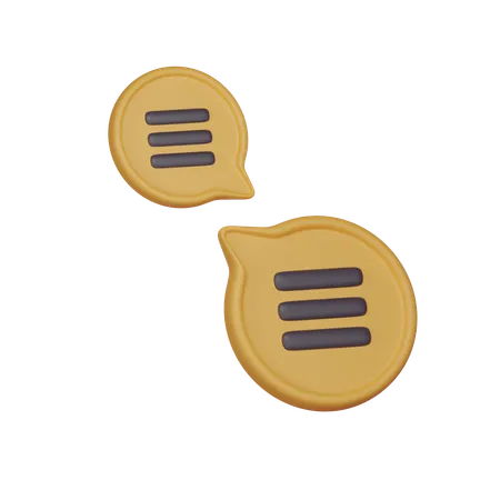 Chat  3D Icon