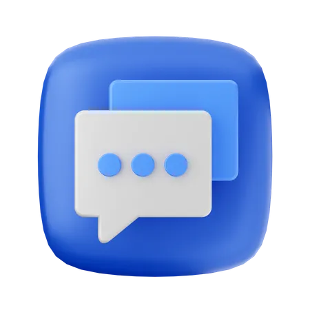 Chat  3D Icon