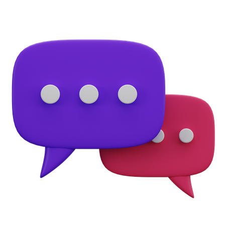 Chat  3D Icon