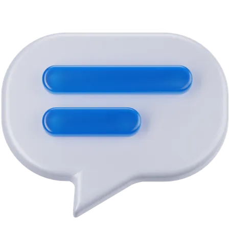 Chat  3D Icon