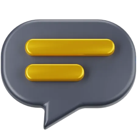 Chat  3D Icon