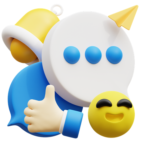 Chat  3D Icon