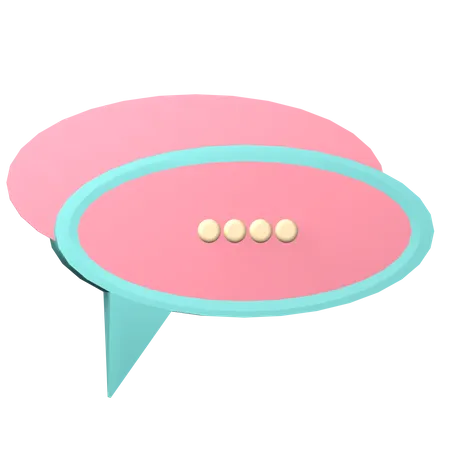 Chat  3D Icon