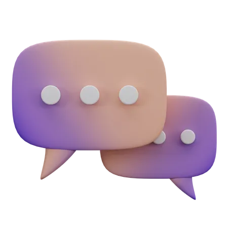 Chat  3D Icon