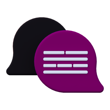 Chat  3D Icon