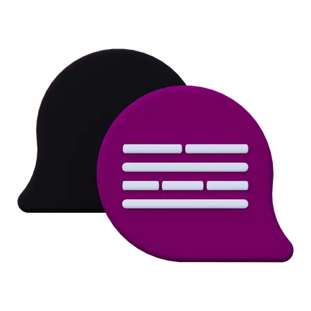 Chat  3D Icon