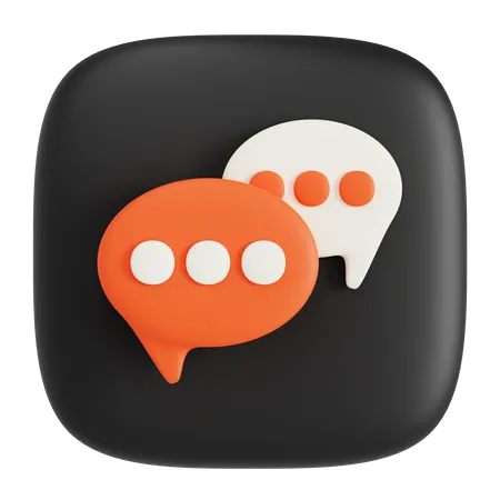 Chat  3D Icon