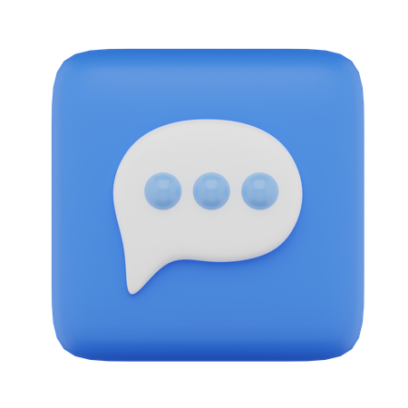 Chat  3D Icon