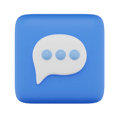 Chat  3D Icon