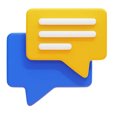 CHAT  3D Icon