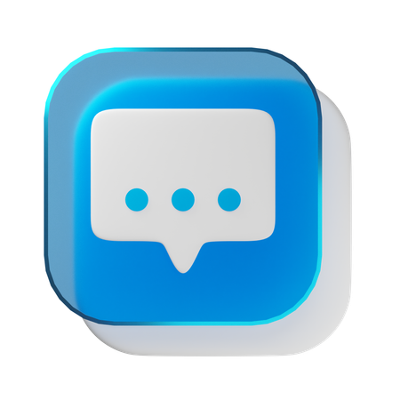 Chat  3D Icon