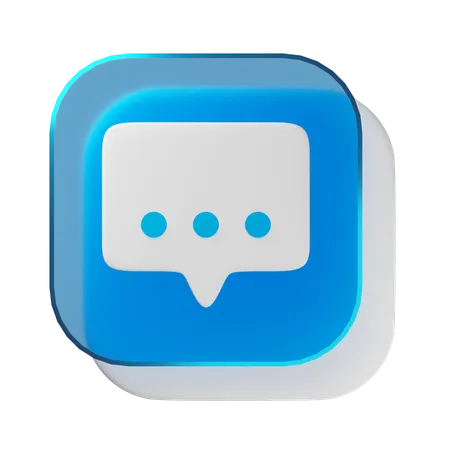 Chat  3D Icon