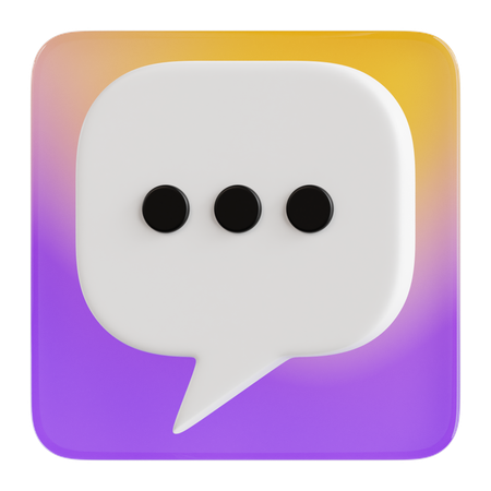 Chat  3D Icon