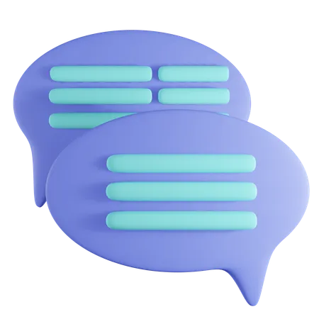 Chat  3D Icon