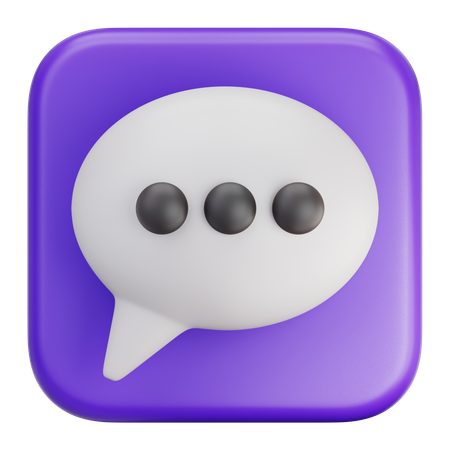 Chat  3D Icon