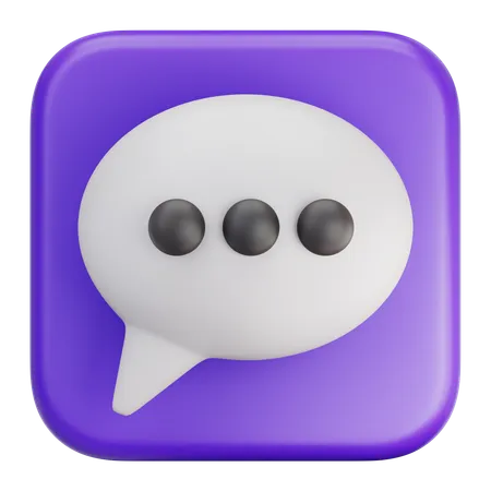 Chat  3D Icon