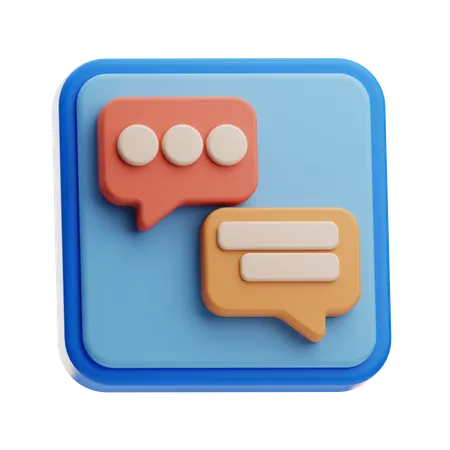 Chat  3D Icon