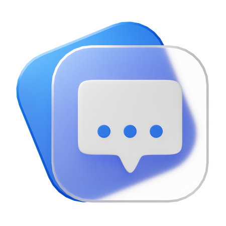 Chat  3D Icon