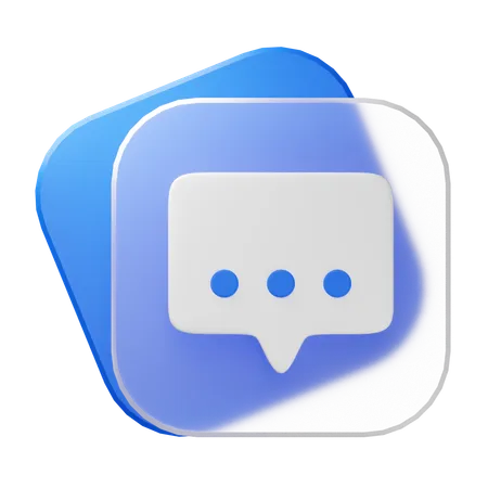 Chat  3D Icon