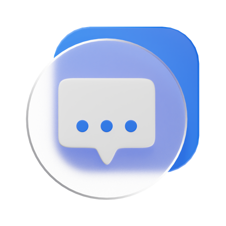 Chat  3D Icon