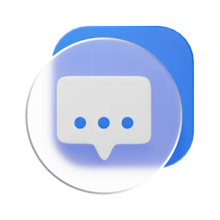 Chat  3D Icon