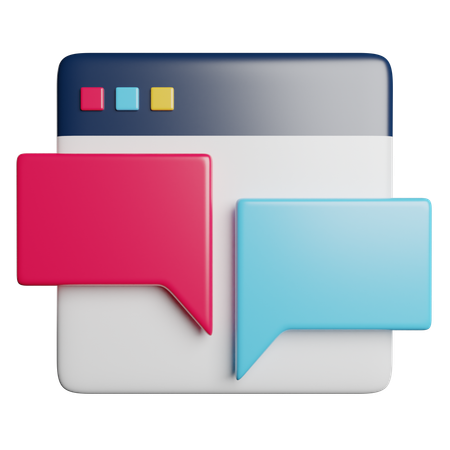 Chat  3D Icon