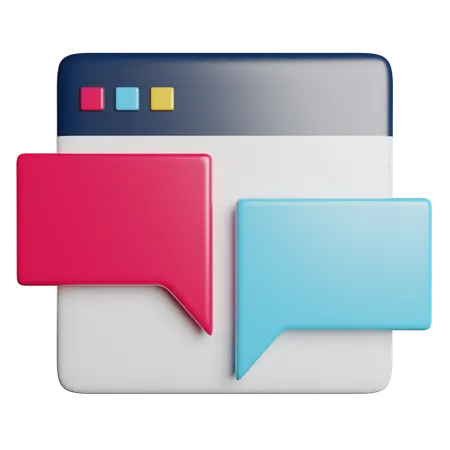 Chat  3D Icon