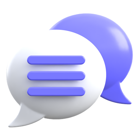 Chat  3D Icon