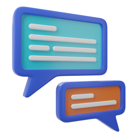 Chat  3D Icon