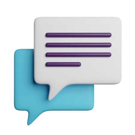 Chat  3D Icon