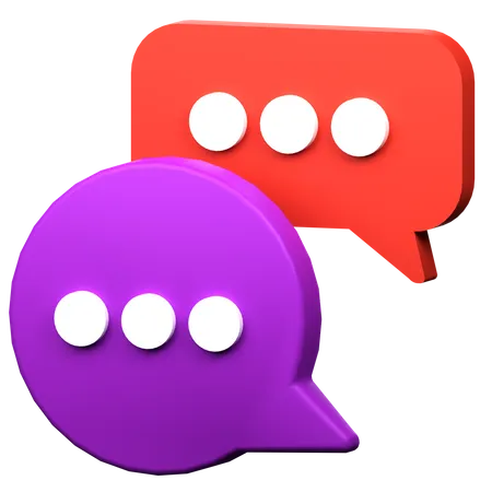 Chat  3D Icon