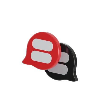 Chat  3D Icon