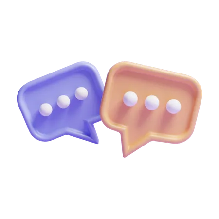 Chat  3D Icon