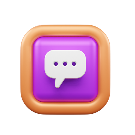 Chat  3D Icon