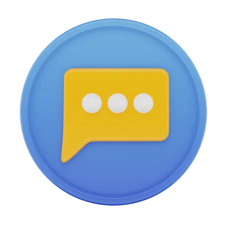 Chat  3D Icon