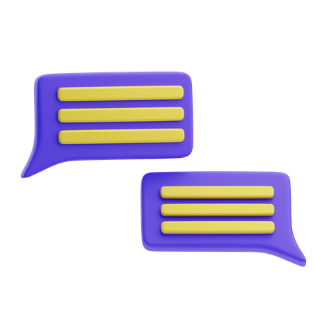 Chat  3D Icon