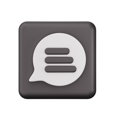 Chat  3D Icon