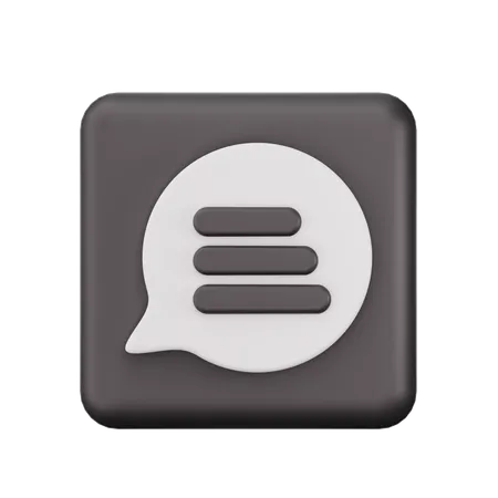 Chat  3D Icon