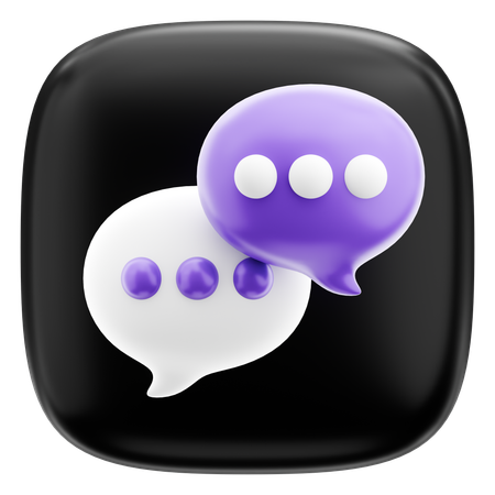 Chat  3D Icon