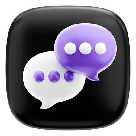 Chat  3D Icon