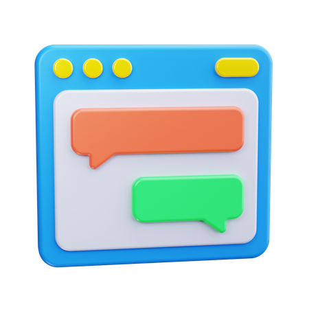 Chat  3D Icon