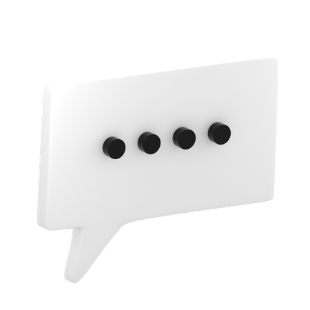 CHAT  3D Icon