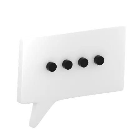 CHAT  3D Icon